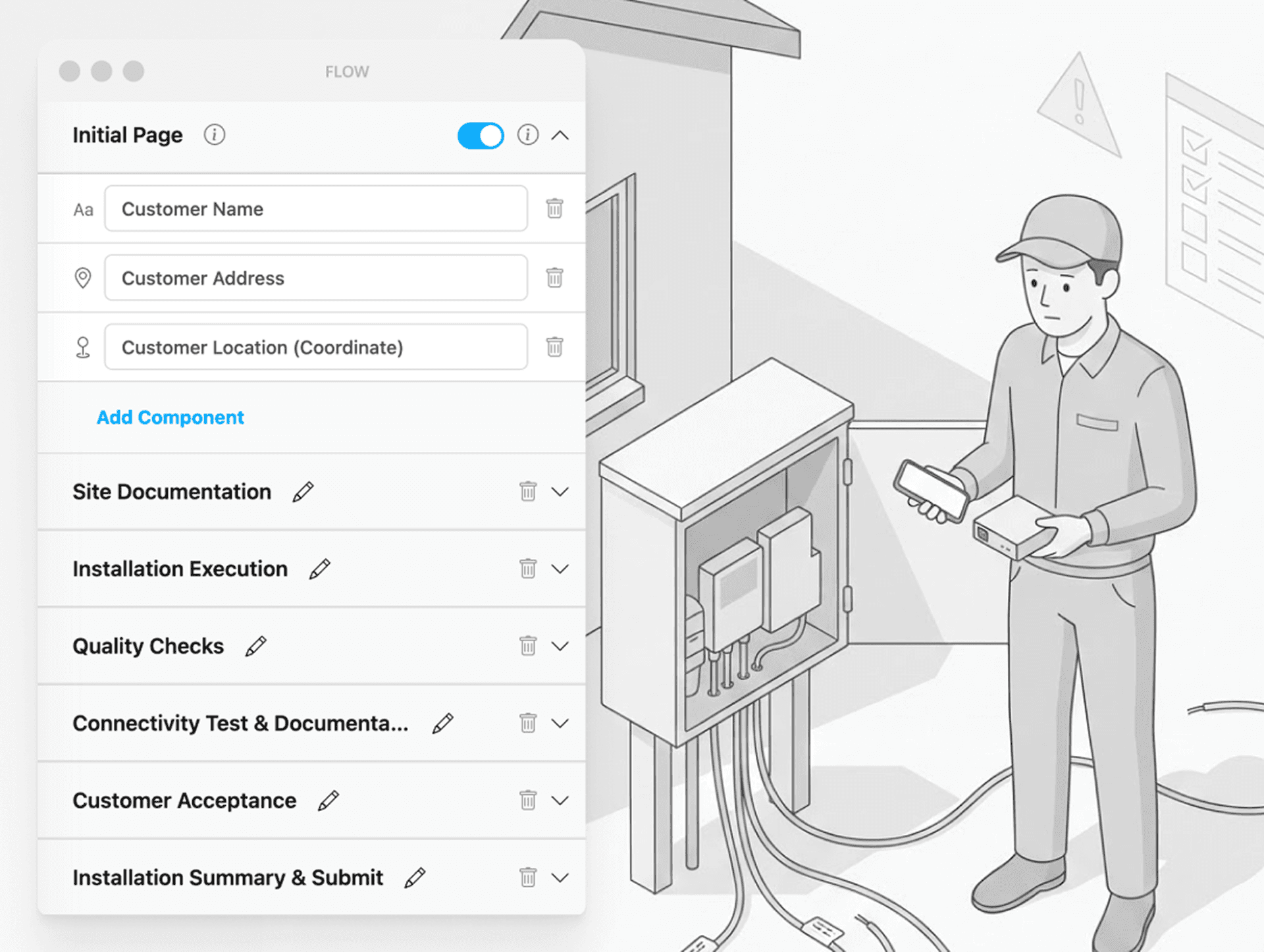 Step-by-step installation procedures