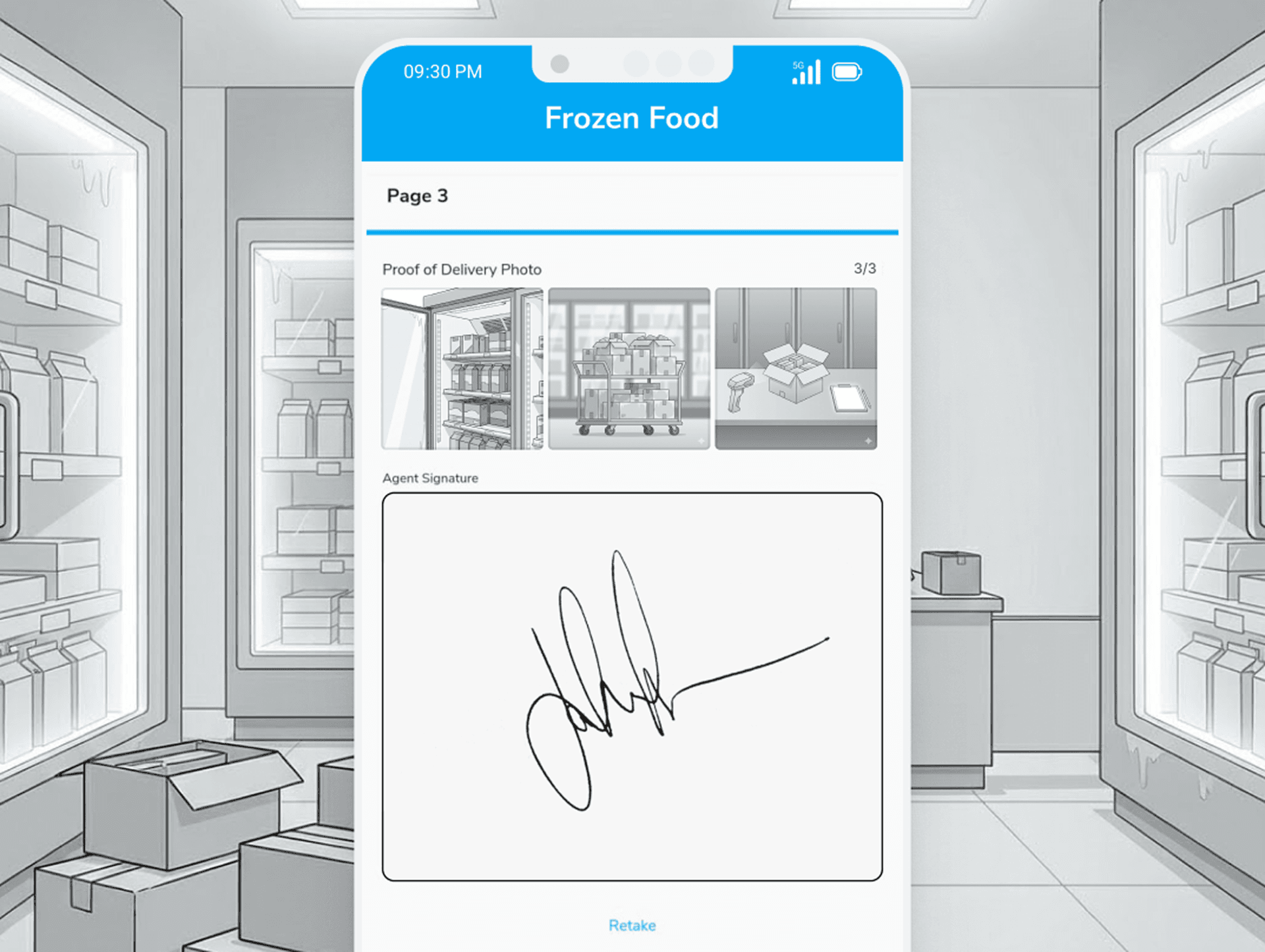 Digital proof for cold chain deliveries
