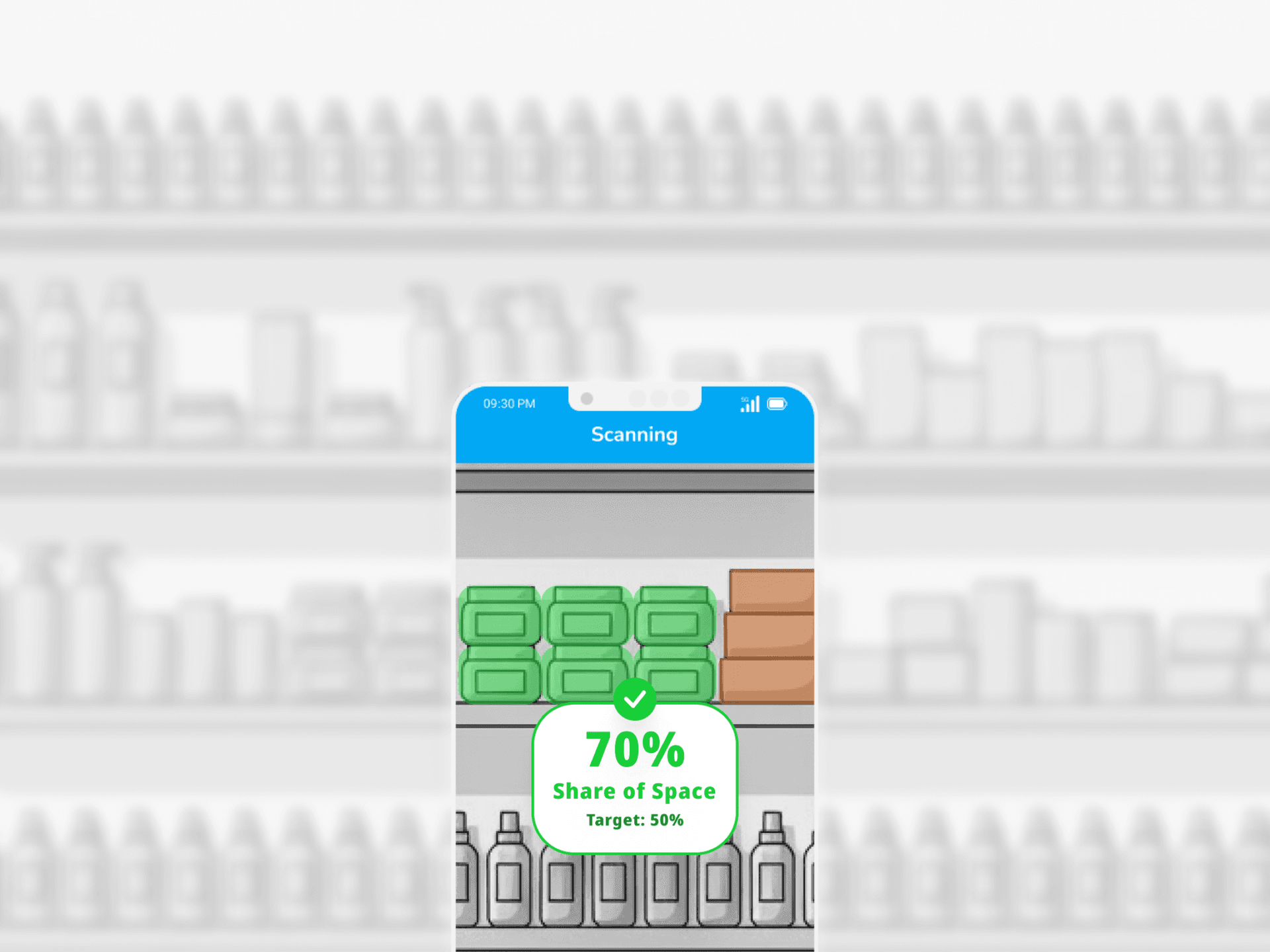 Dashboard analisis share of space