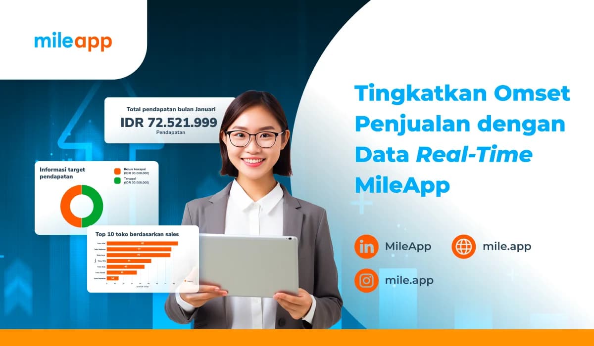 Tingkatkan Omset Penjualan dengan Data Real-Time MileApp